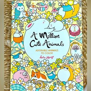 A Million Cute Animals - Coloring Book - by Lulu Mayo